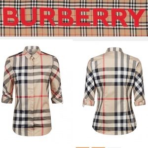 NEW💕Classic Burberry checkered shirt💕